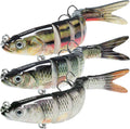 TRUSCEND Swimmax Easy Catch Fishing Lures with BKK Hooks, Wiggling, Vibrating, Rattling and Gurgling for More Bite, Heavy-Duty Dyneema Fiber Jointed Swimbaits for Bass, Trout, Walleye, Crappie, Pike