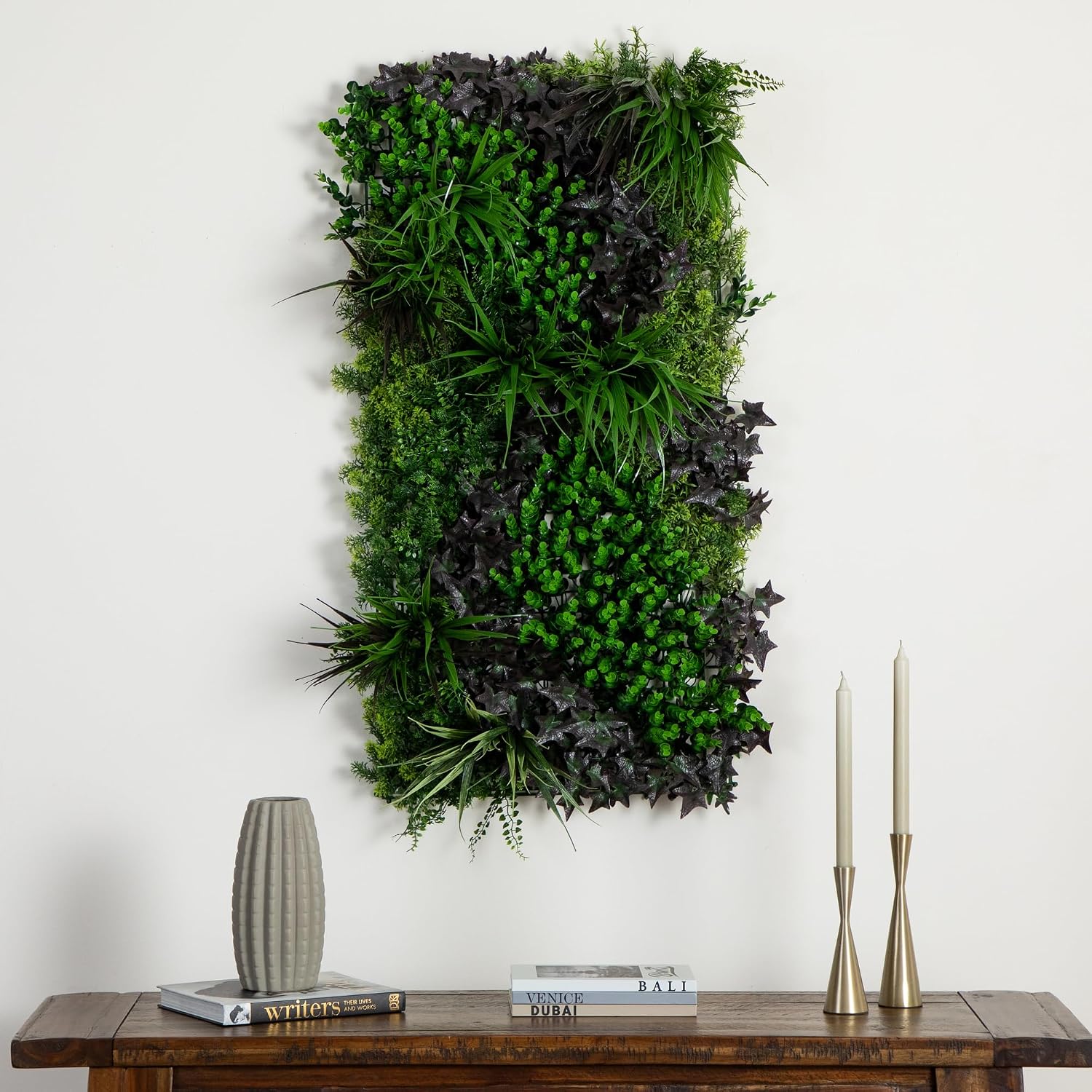 Nearly Natural Borneo Jungle Artificial Living Wall Panel, 20in x 40in, UV Resistant, Indoor/Outdoor Use