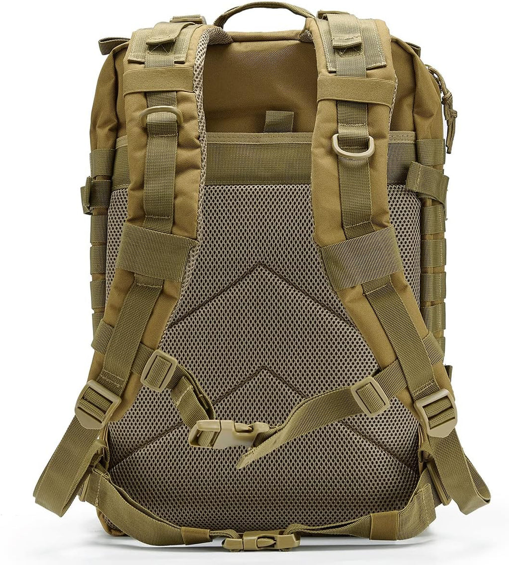 QT&QY 45L Military Tactical Backpacks Molle Army Assault Pack 3 Day Bug Out Bag Hiking Treeking Rucksack…