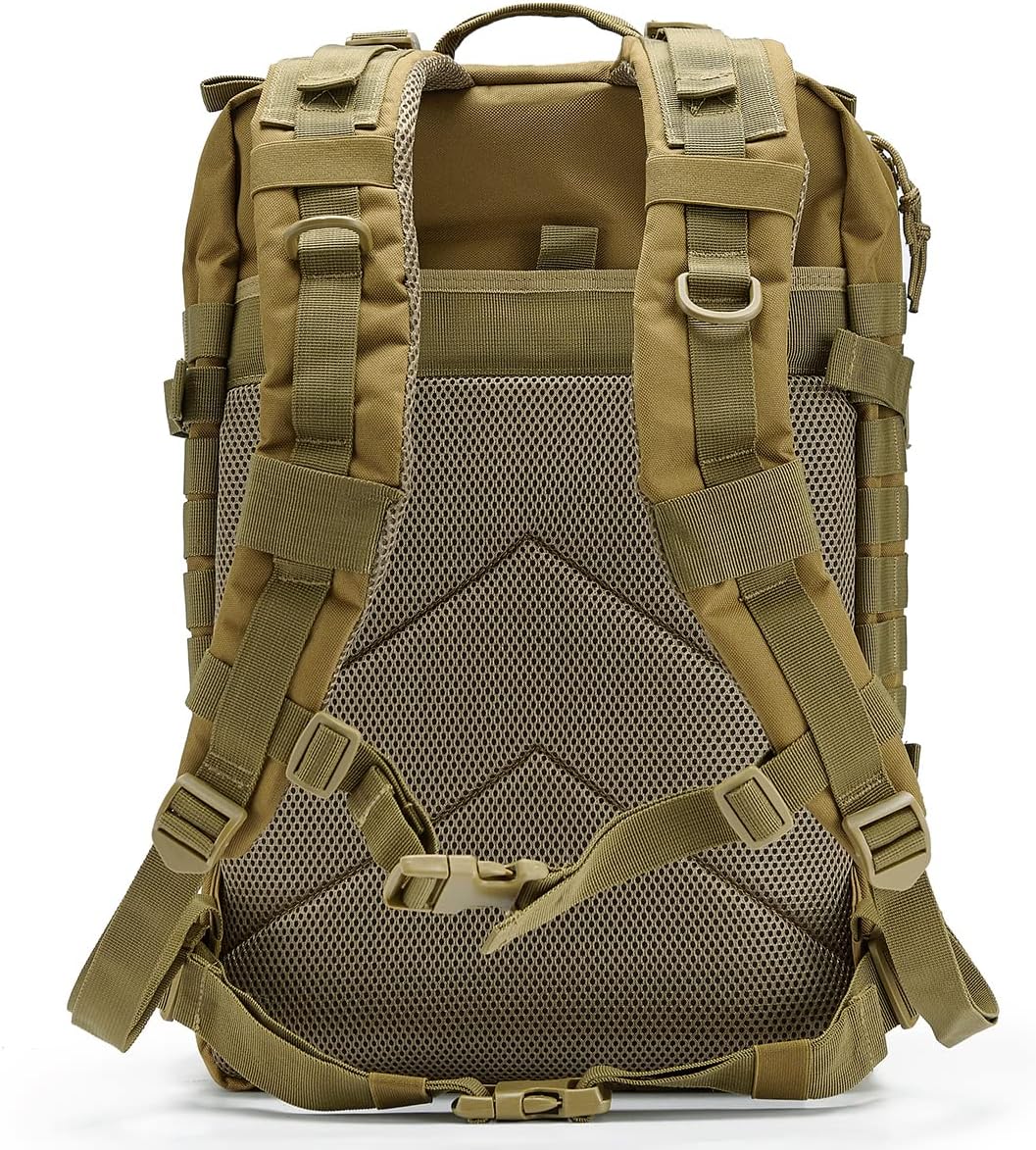 QT&QY 45L Military Tactical Backpacks Molle Army Assault Pack 3 Day Bug Out Bag Hiking Treeking Rucksack…