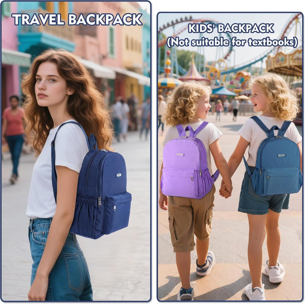 AOTIAN Lightweight Nylon Daypack, Small Hiking Backpack for Women