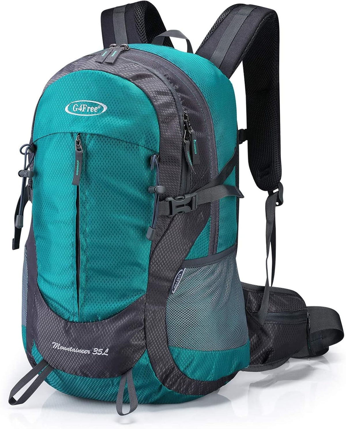G4Free 35L Hiking Backpack for Women Men, Water Resistant Outdoor Sports