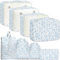 Packing Cubes for Travel - 8 Set Luggage Organizer Bags for Family, Mesh Breathable Packing Cubes for Suitcases Durable Travel Essentials Bags Set