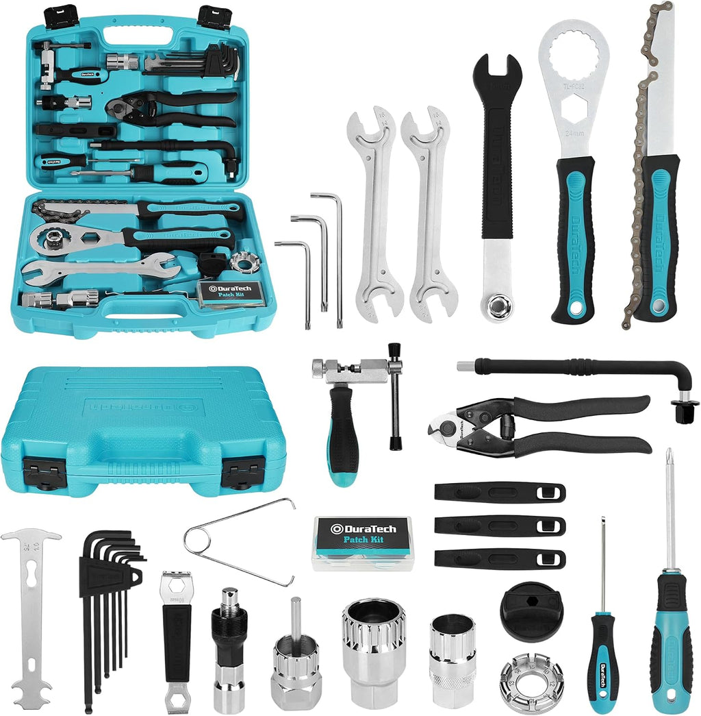 DURATECH 35PC Bike Repair Tool Kit with Carry Storage Case