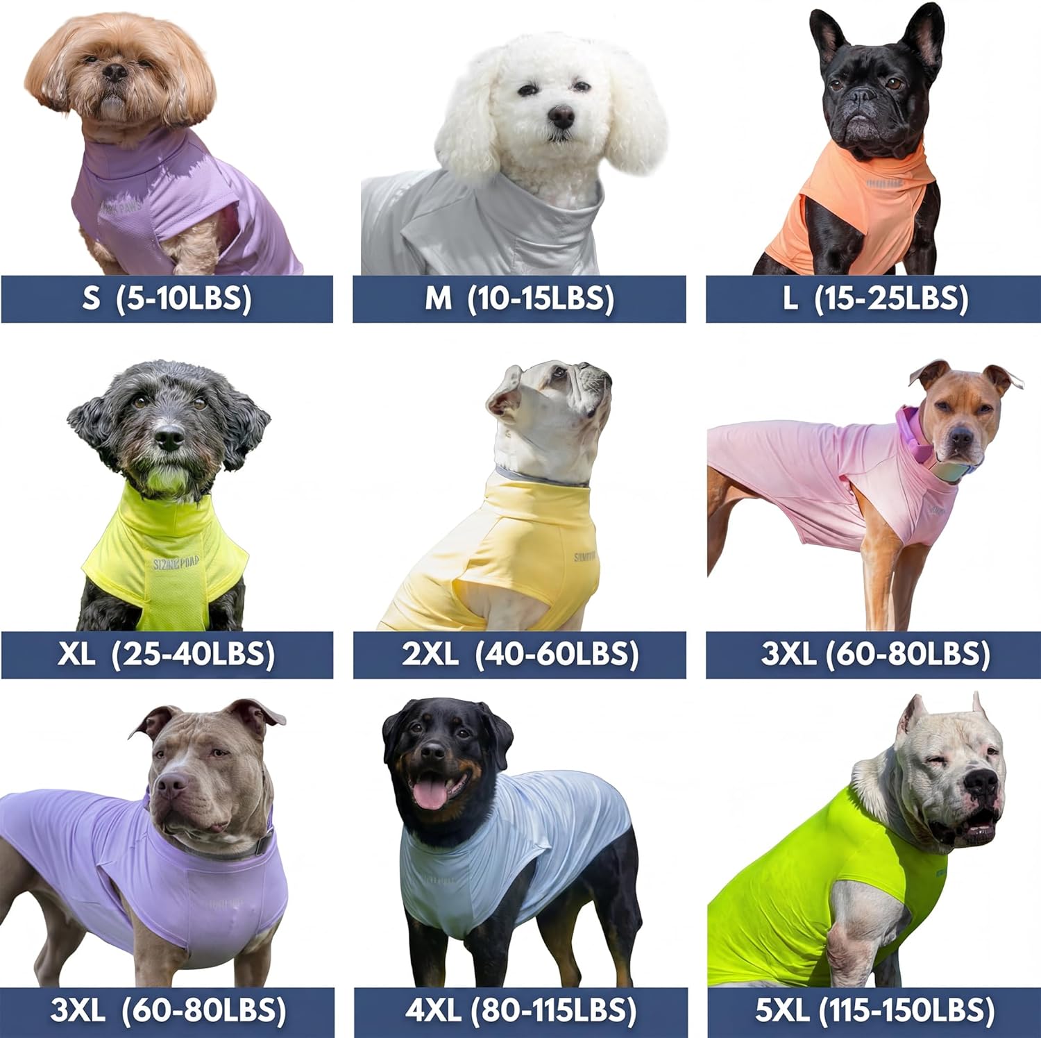 Spark Paws Sunblock Dog T-Shirt, SPF 30 UV Sun Protection, Summer Cooling