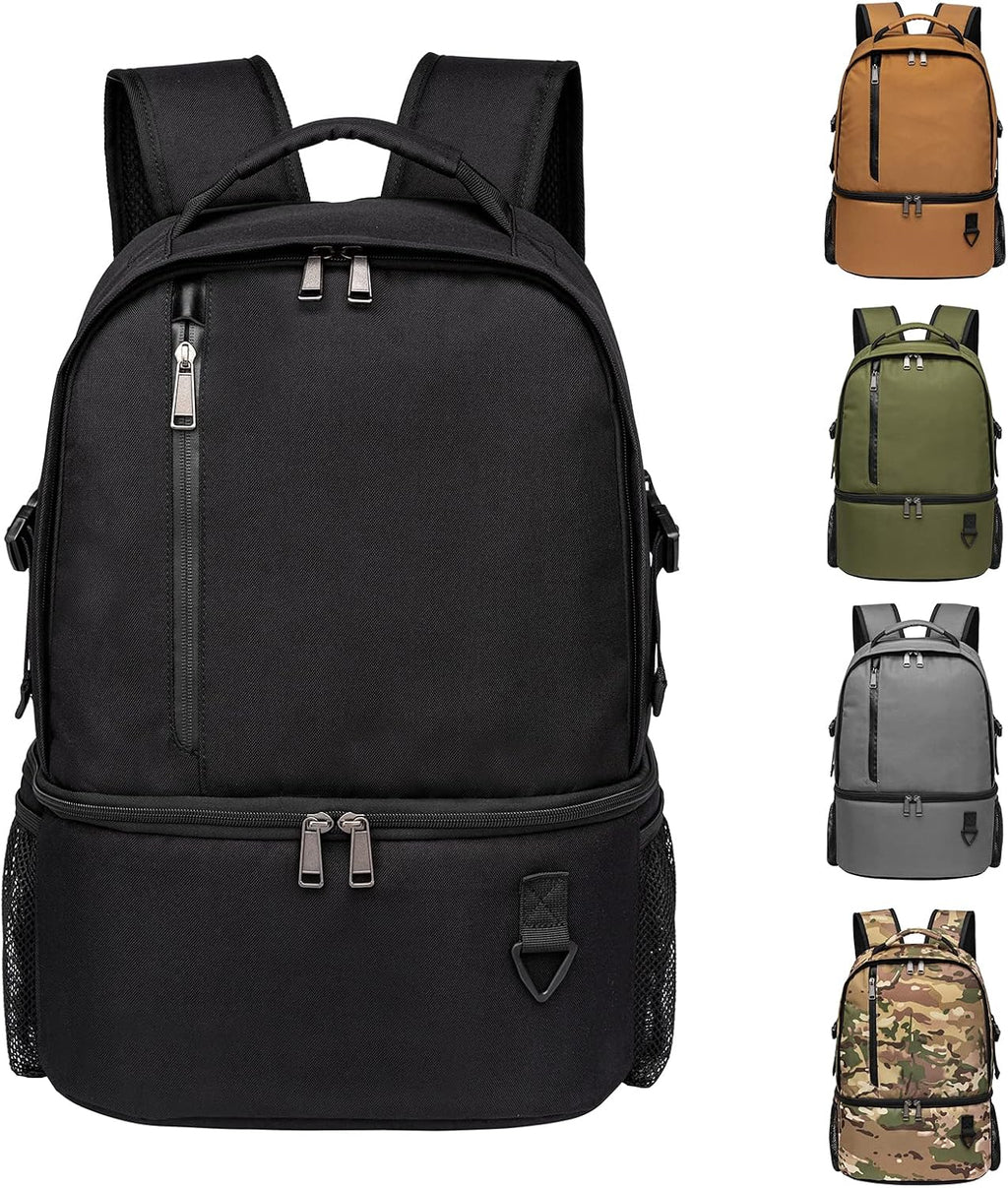 TUGUAN Dual Compartment Cooler Backpack Insulated 16Cans Lunch Box Backpack