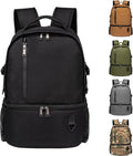 TUGUAN Dual Compartment Cooler Backpack Insulated 16Cans Lunch Box Backpack