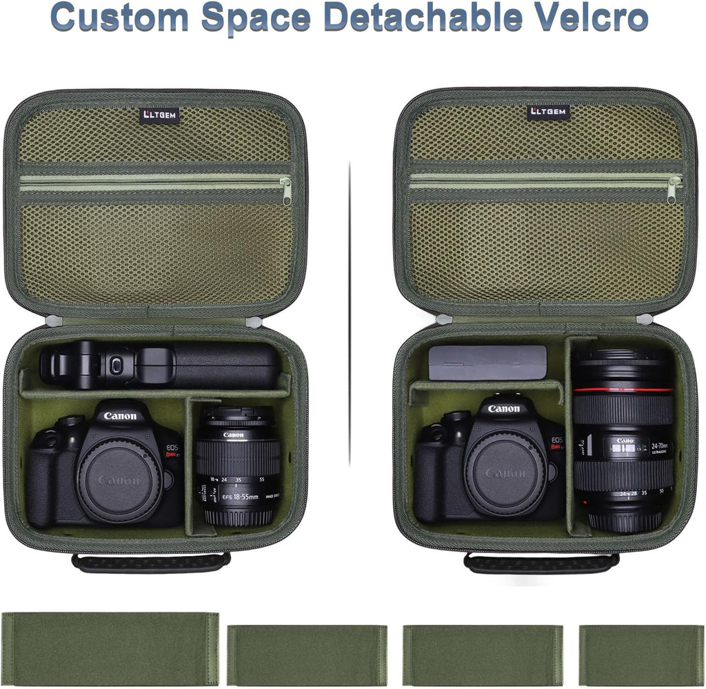 Small Camera Case Bag for Canon EOS Rebel T7/R50//R100 DSLR Camera Green