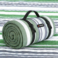 HX&OD Large Picnic Blanket Outdoor 80”x60” Waterproof Picnic Mat Foldable 3-Layer Camping Blanket Portable with Carry Strap Park Blanket for Grass(Green)