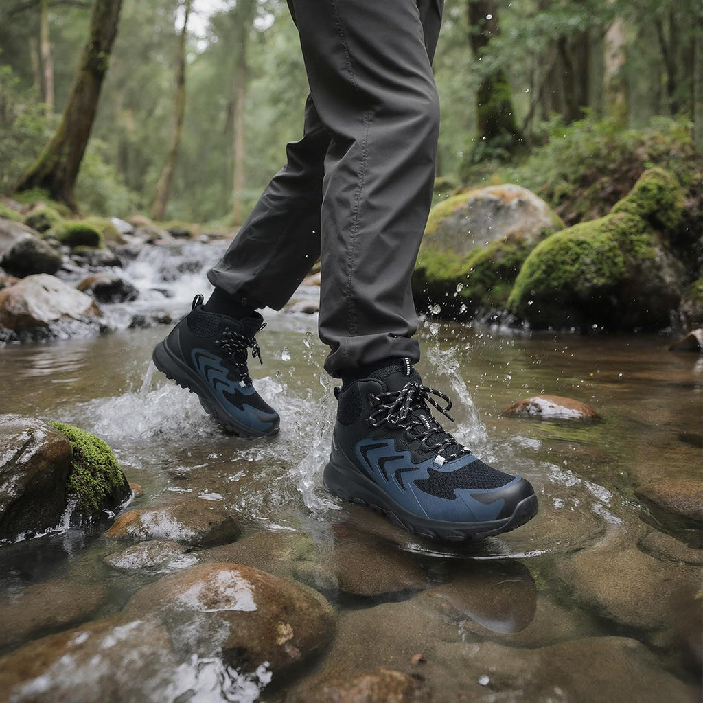 Men's Waterproof Hiking Boots Lightweight Comfortable Outdoor Walking Trail Boots Shoes