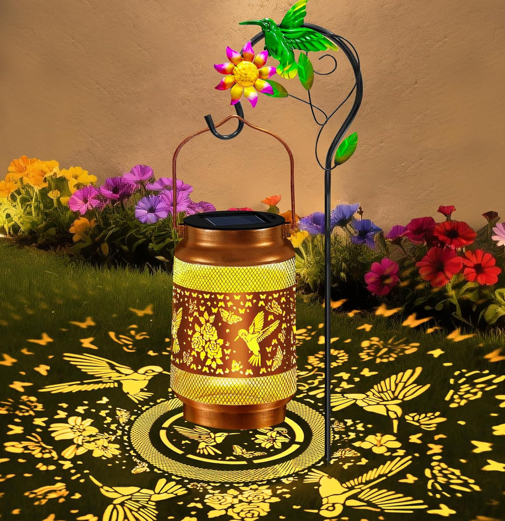 Solar Garden Lights Outdoor Decor,Sunflower Solar Lantern Waterproof