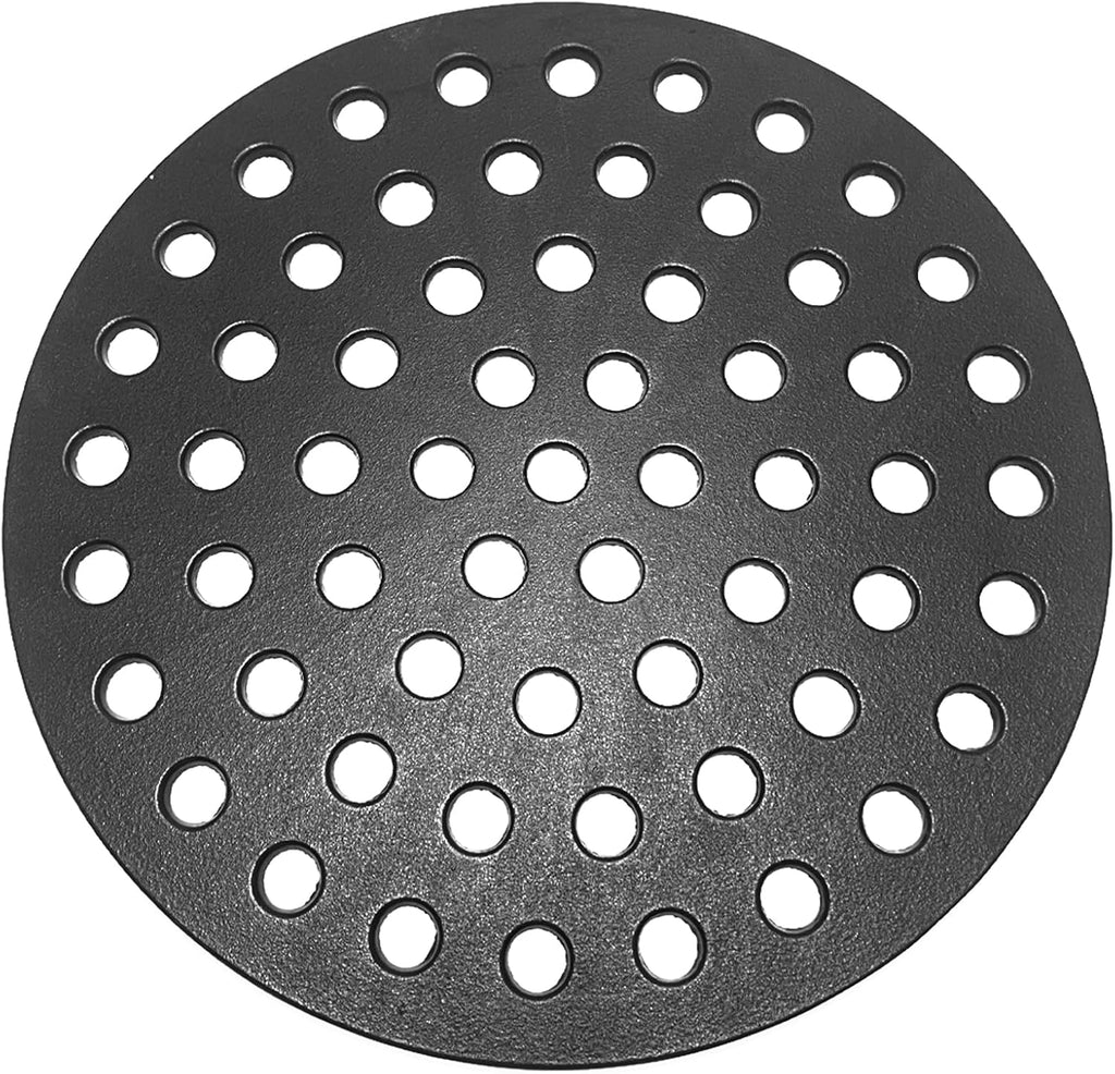 17" Heavy Cast Iron Fire Grate, Charcoal Grates Bottom Plate for Weber 22" Kettle, One-Touch, Master Touch, Bar-B-Kettle, Performer, BGE, Big Green Egg XL Charcoal Grill
