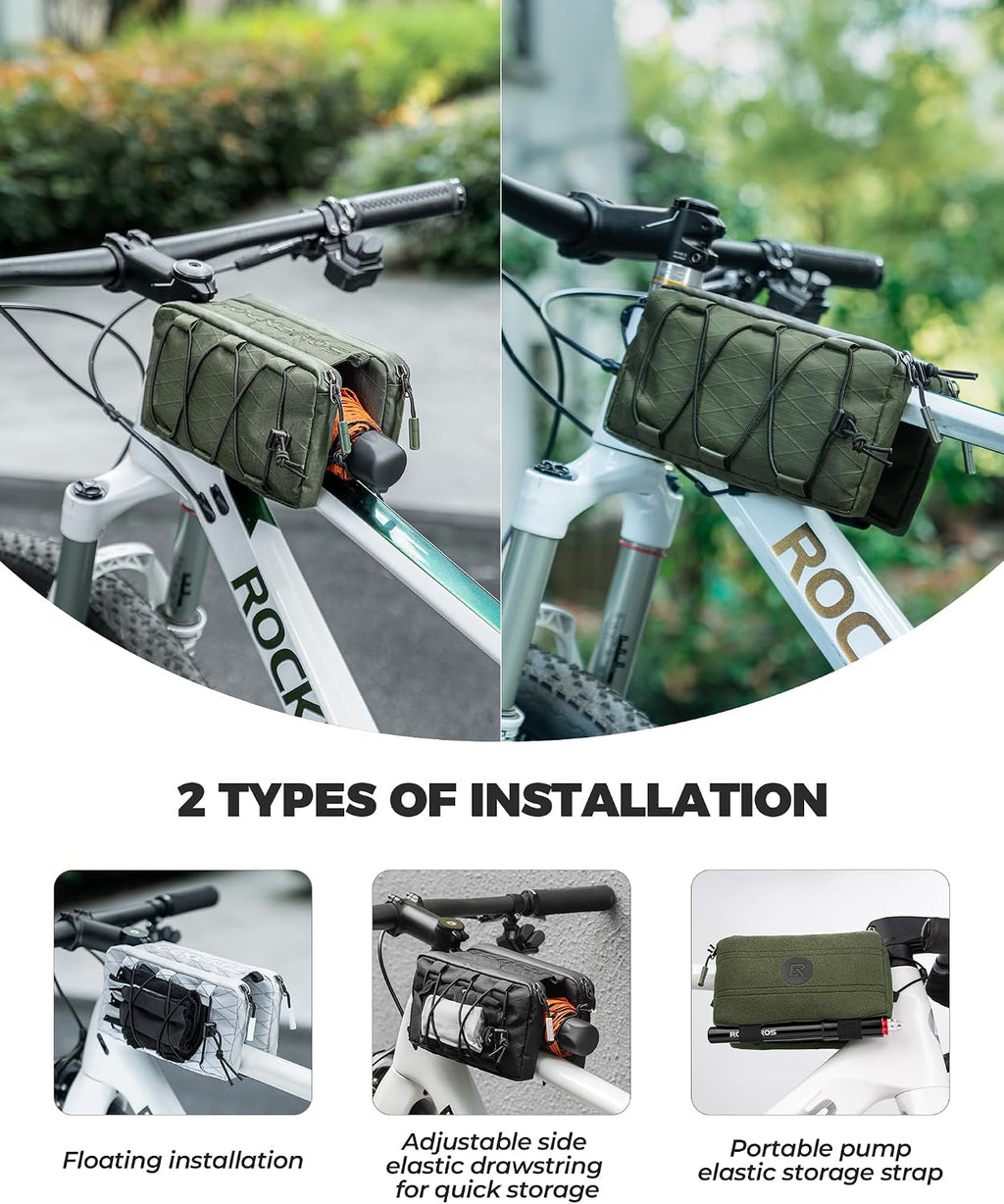 ROCKBROS Bike Bag 1L Dual-Purpose Top Tube Cycling Bag