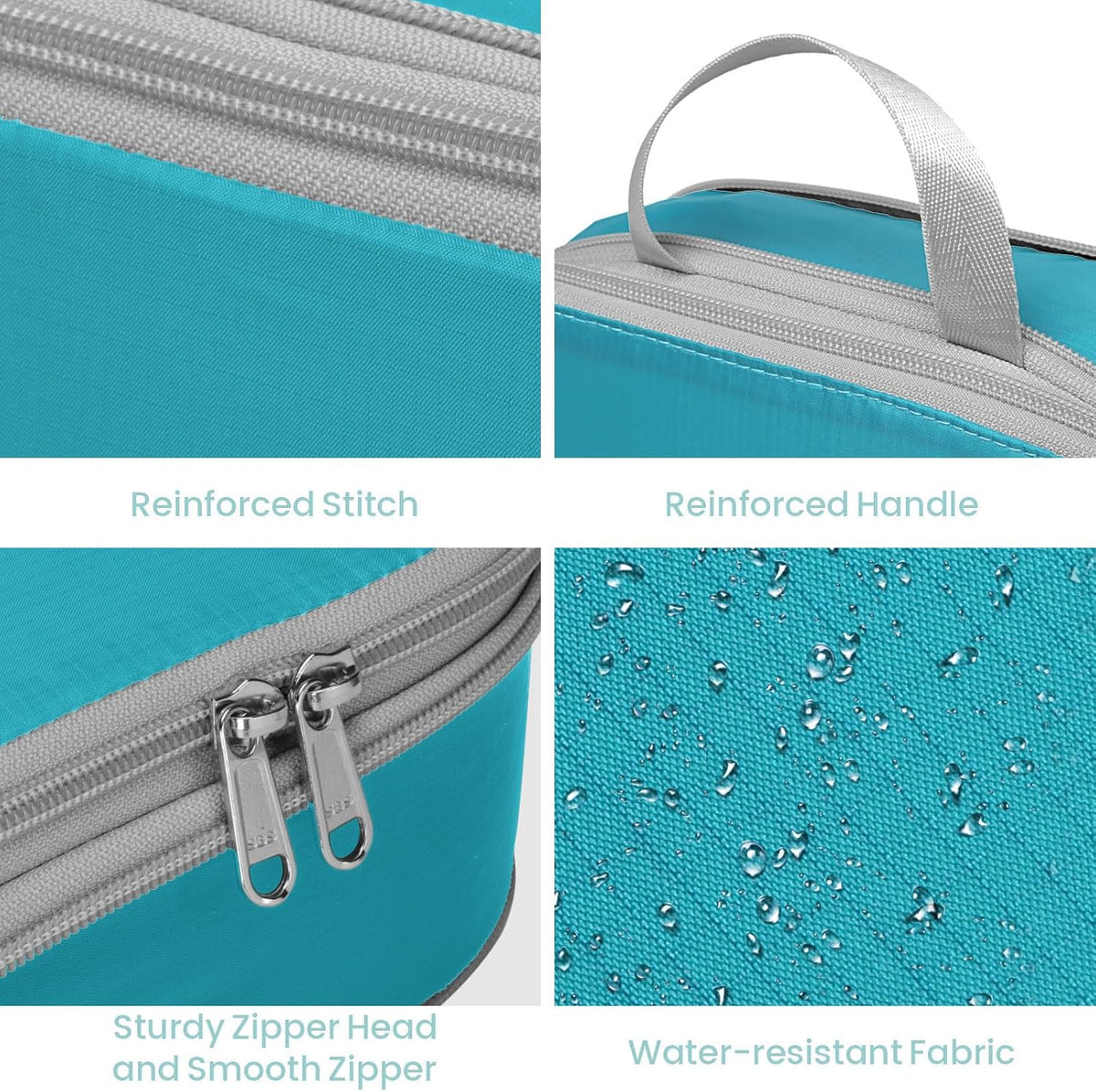 Cambond Compression Packing Cubes for Travel - 4 Set Organizer, Multi-color