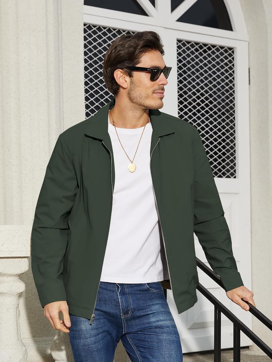 TACVASEN Men's Lightweight Jacket Fall Water-repellent Windbreaker Jackets