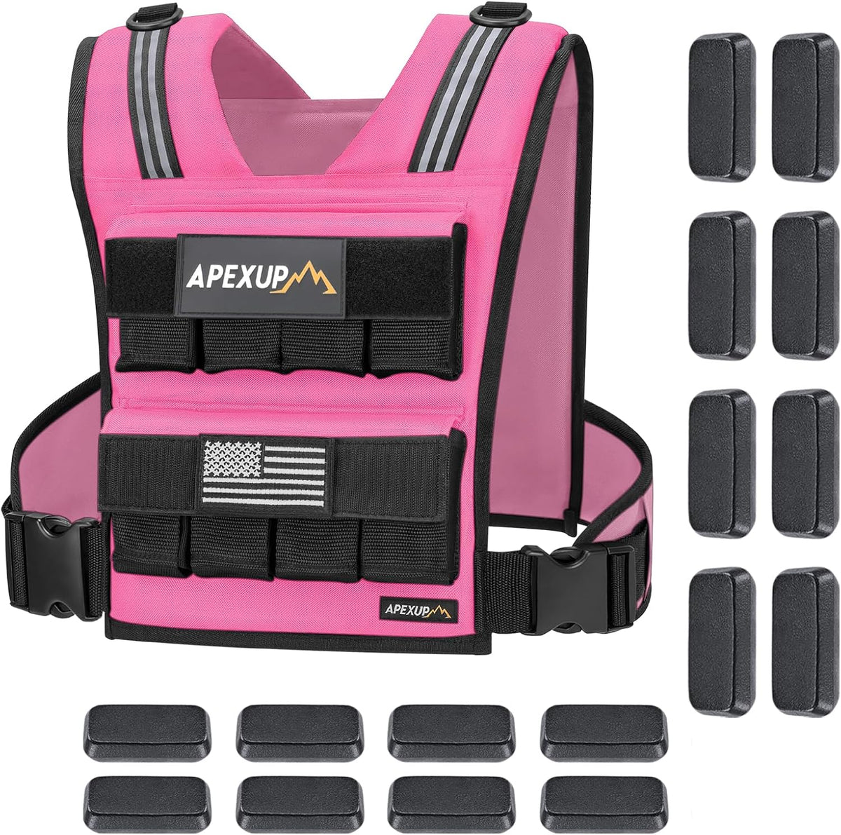 APEXUP Weighted Vest Men, Adjustable Weight Vest for Running