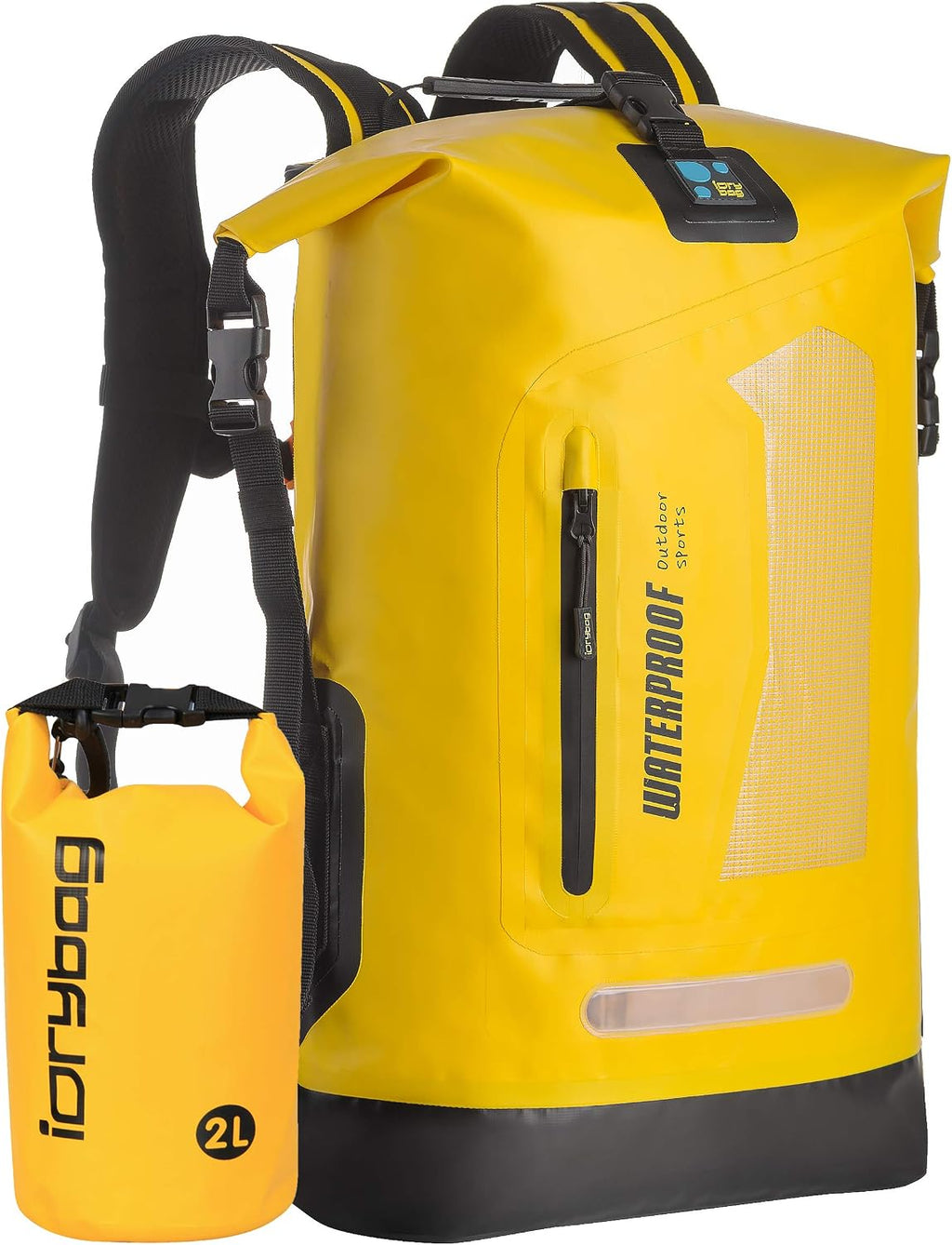 IDRYBAG Waterproof Backpack - 20L/30L/40L Floating Dry Bag for Men, Kayak