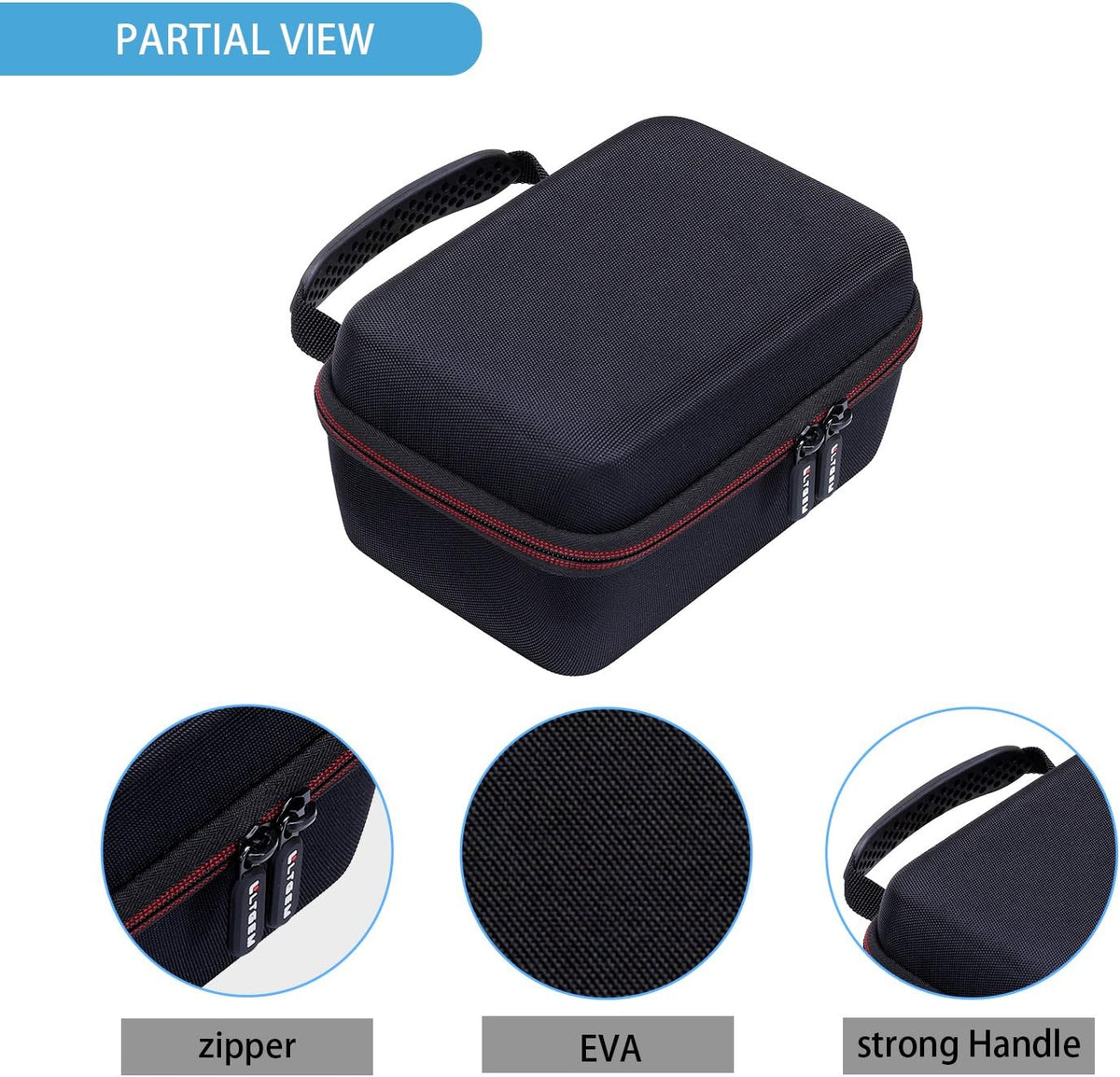 LTGEM Monocular Case Hard Carrying Case Compatible for Gosky 12X55 or Titan 12X50 or Pankoo 40X60 High Power Prism Monocular Telescope