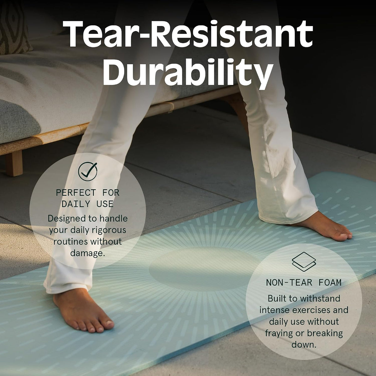 Retrospec Solana Yoga Mat 1" Thick w/Nylon Strap for Men & Women - Non Slip Exercise Mat for Home Yoga, Pilates, Stretching, Floor & Fitness Workouts