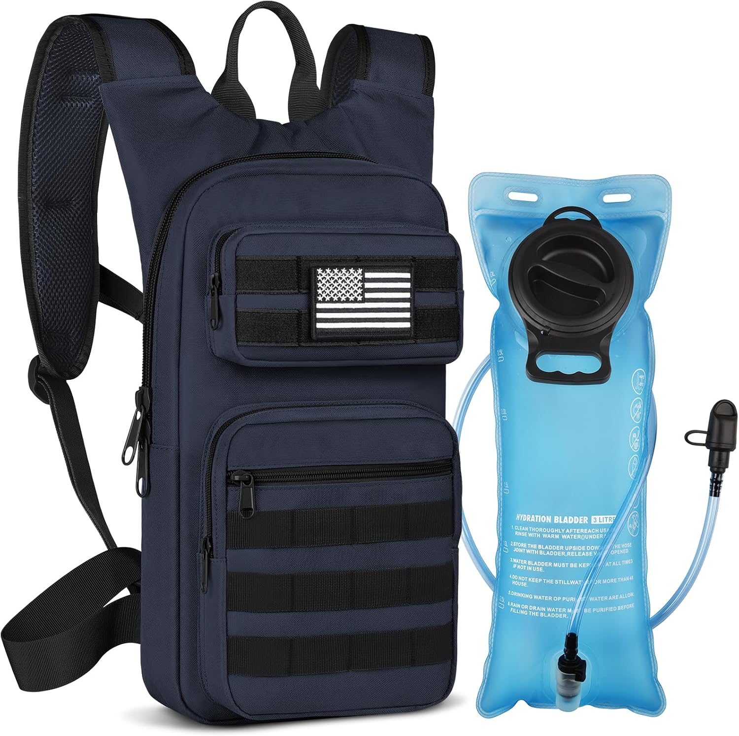 NOOLA Hydration Backpack with 3L Water Bladder, Tactical Pack for Hiking