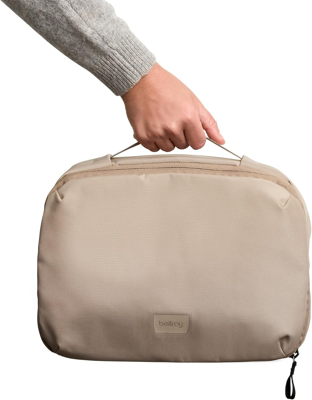 Bellroy Hanging Toiletry Kit Plus 8L, Travel Toiletry Bag - Stone