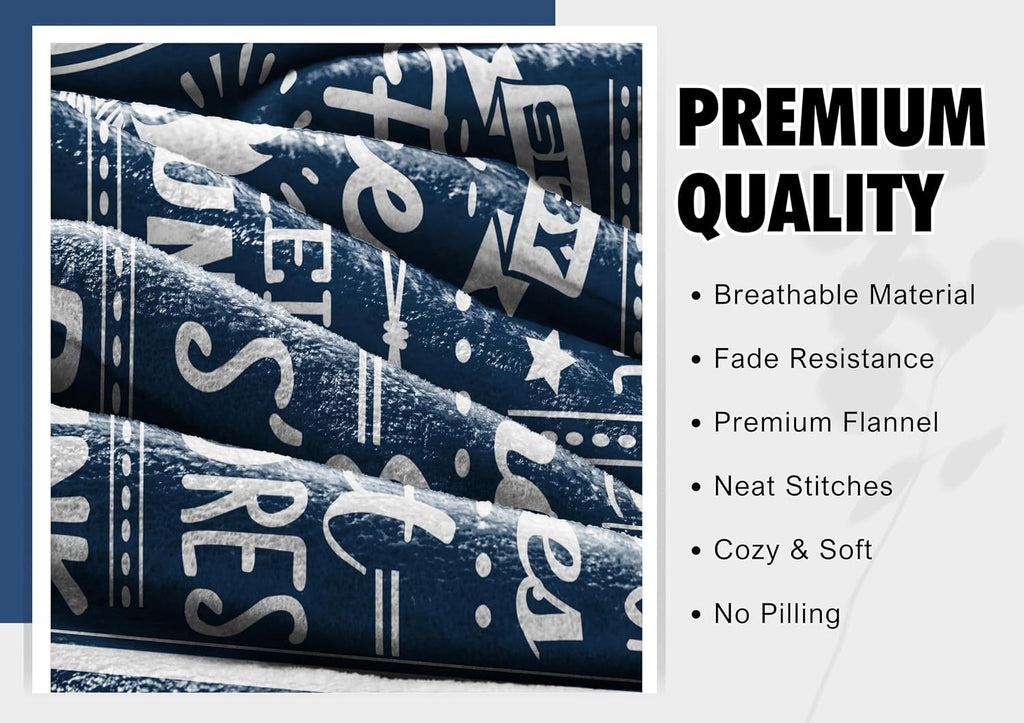 Camping Gifts for Men, Women, Flannel Throw Blanket - 50" x 65", Rules
