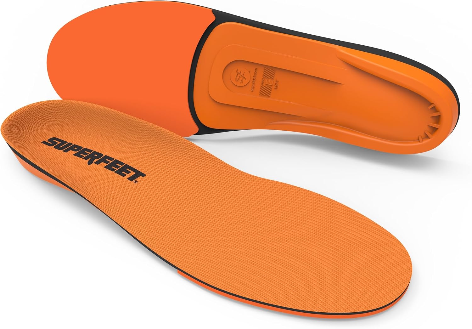 Superfeet All-Purpose High Impact Support Insoles (Orange) for Active Lifestyle with High Arch Support - Men 13.5-15