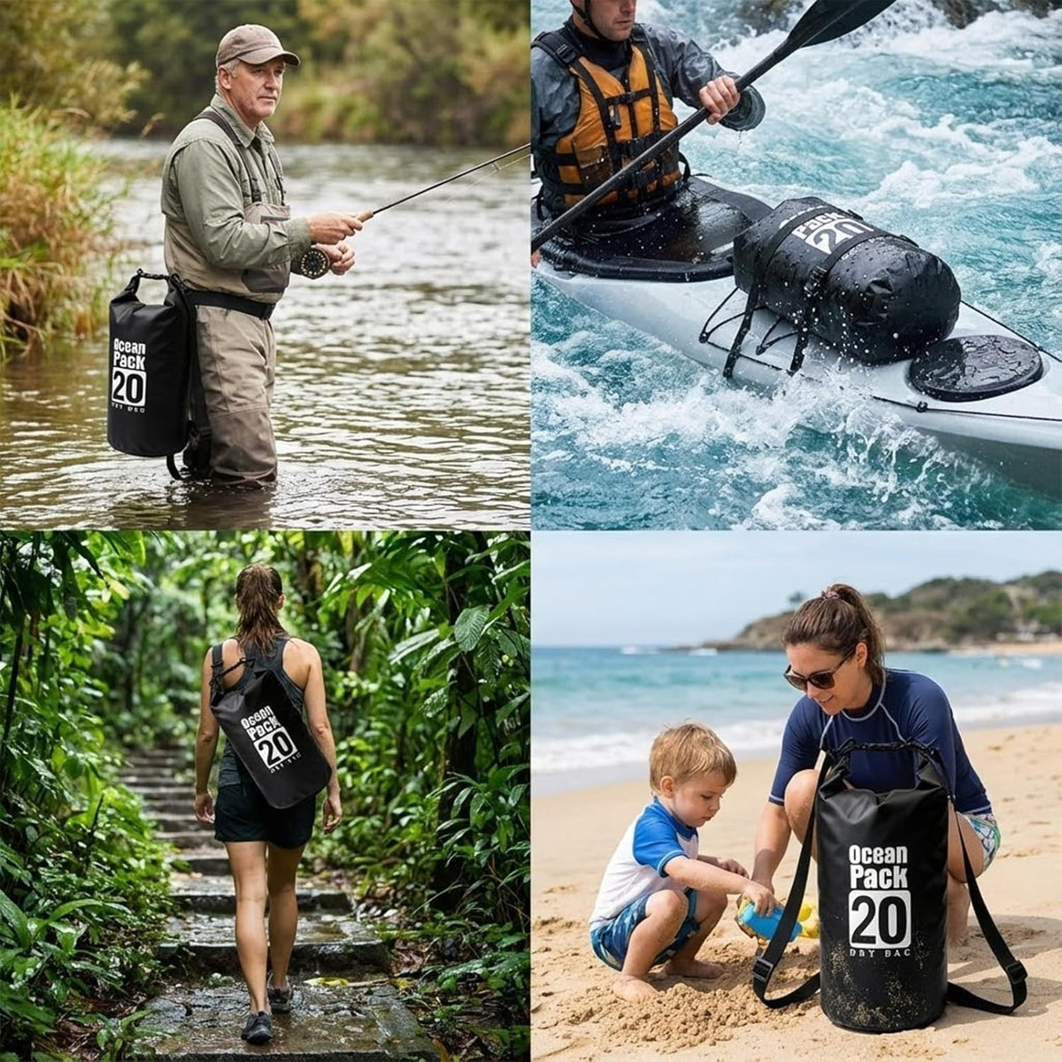 Floating Waterproof Dry Bag for Kayaking Boating Paddle Boarding