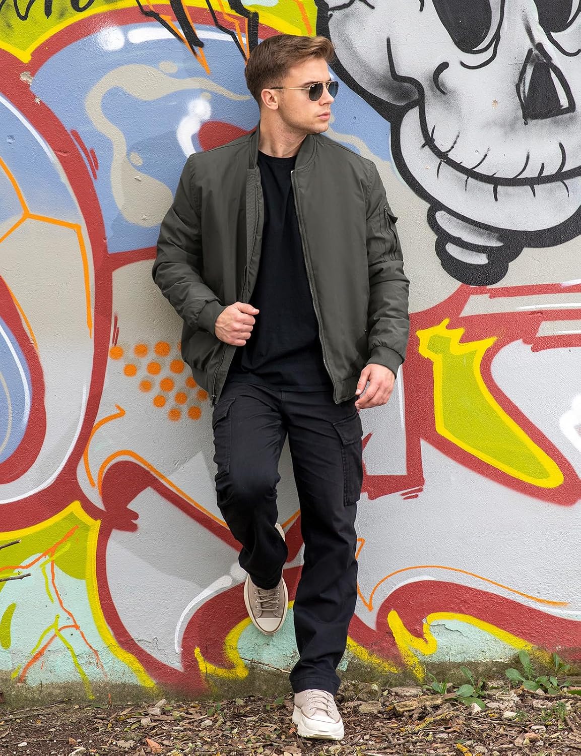 TBMPOY Men's Winter Bomber Jacket Fall Casual Windbreaker Softshell Jackets