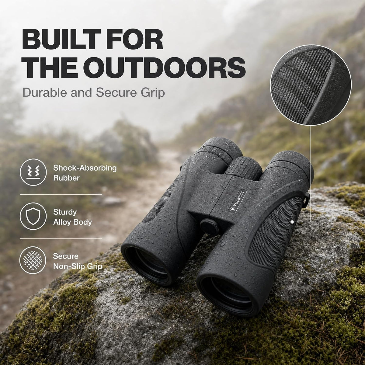 VULNESS 10x42 Binoculars for Adults, Bird Watching & Cruise Ship Travel