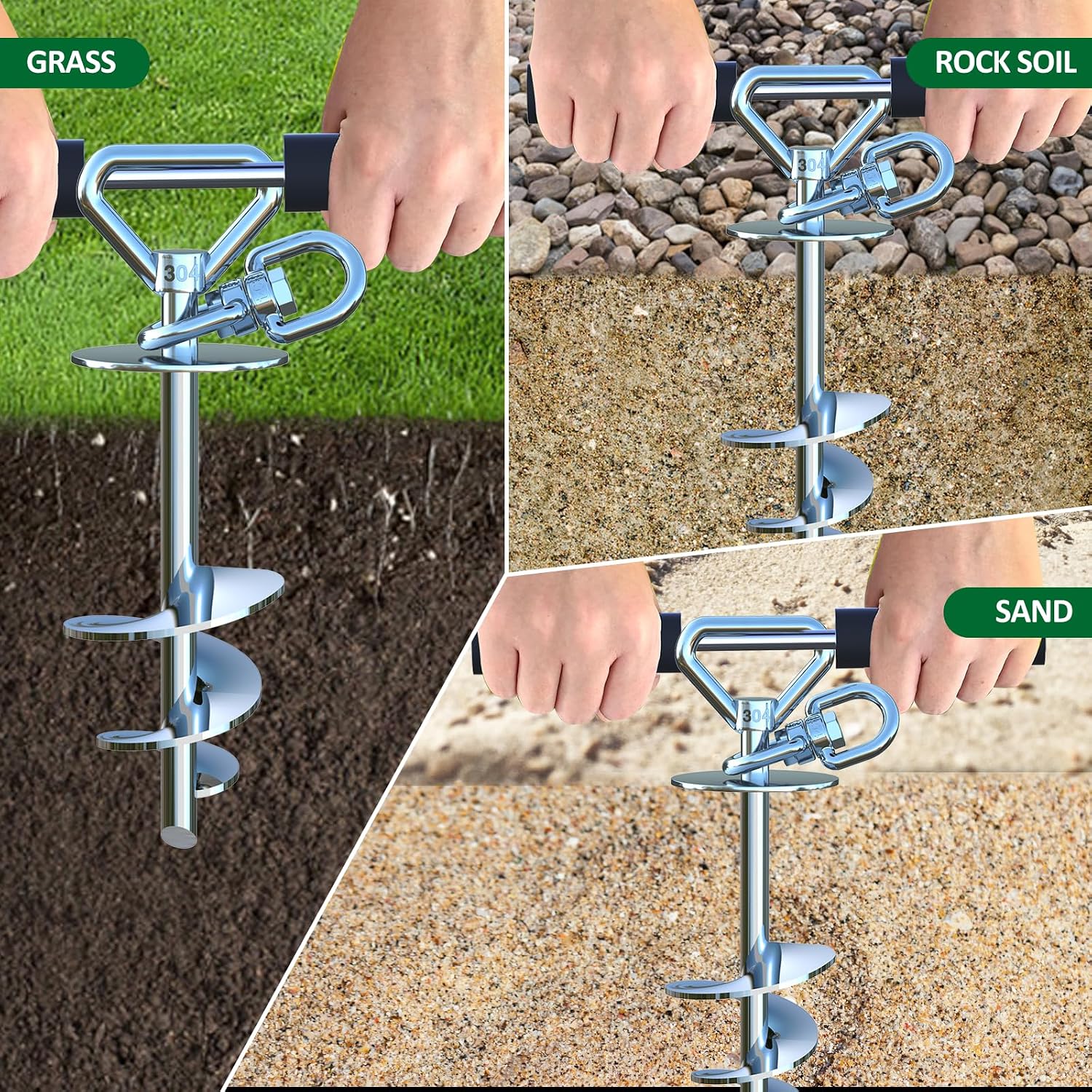 Catapamey Dog Tie Out Cable and Stake,with 30FT Heavy Duty Cable,360° Swivel Dog Run Stake-No Tangle-Runner for Yard,-Suitable for Up to 150 lbs- Idela for Yard Outdoor Camping