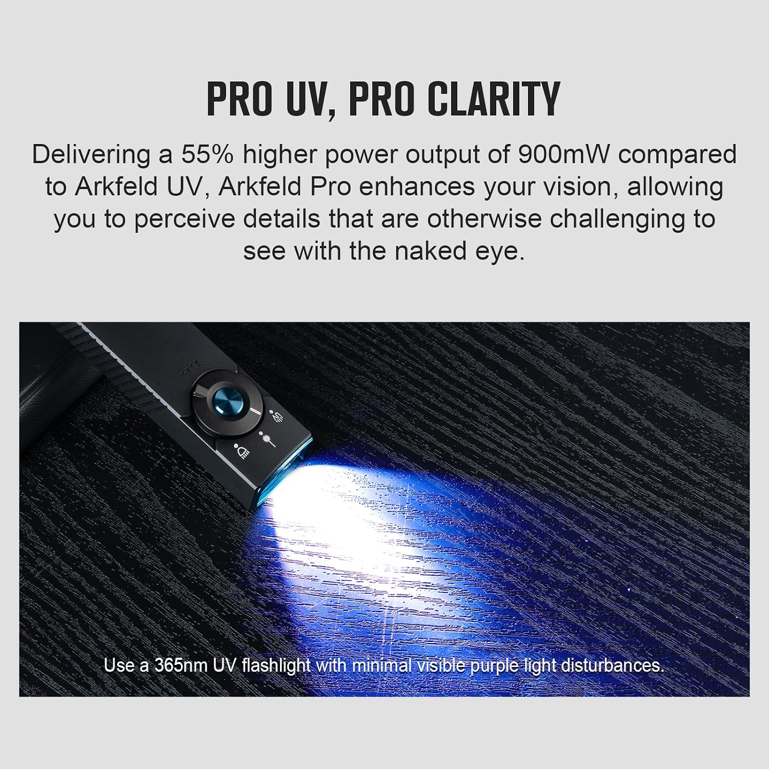 OLIGHT Arkfeld Pro Rechargeable EDC Flat Flashlight, Black CW