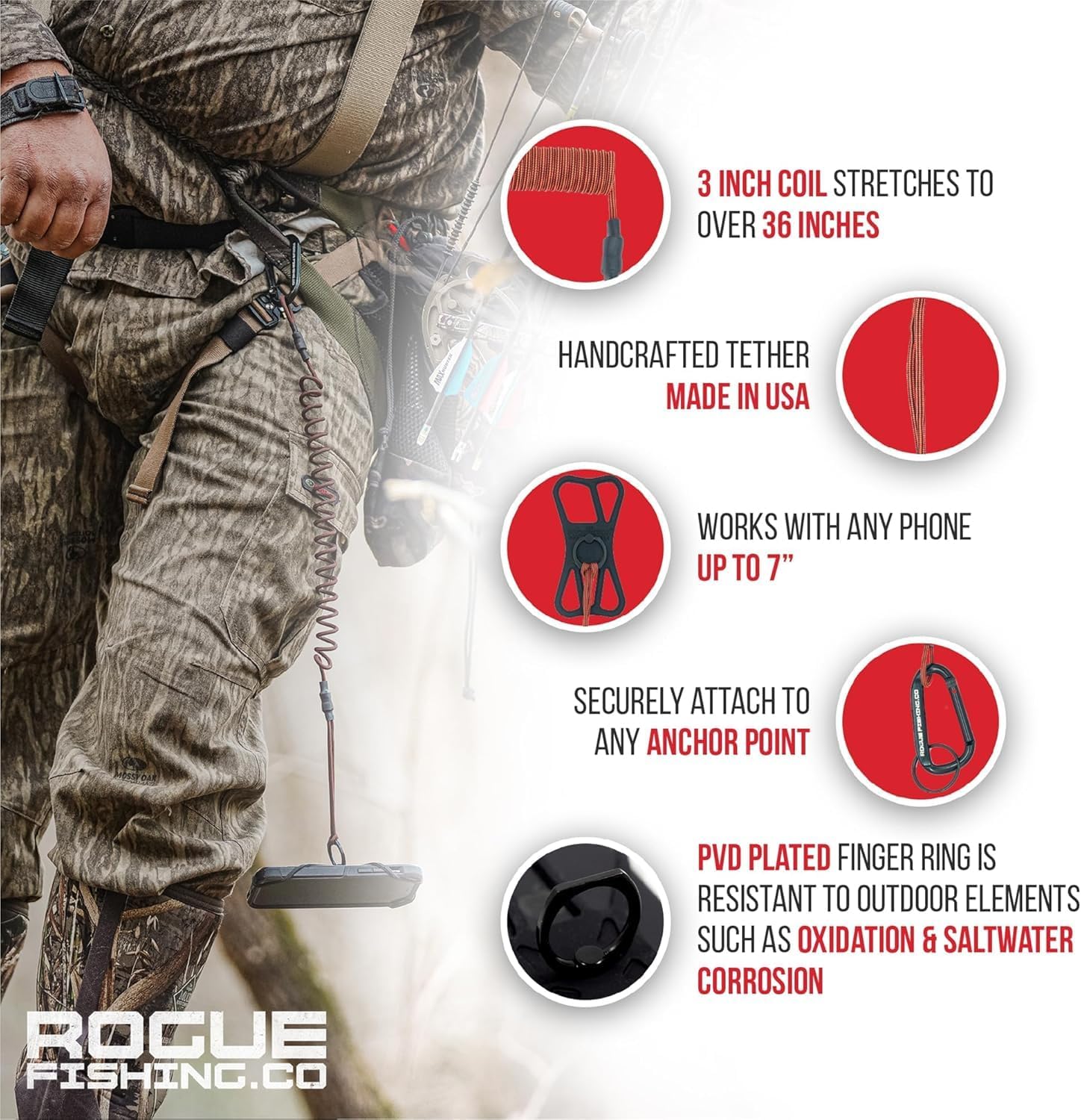 Rogue Fishing Co. The Protector Phone Tether - Phone Leash