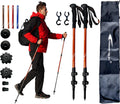 FOREST PILOT Trekking Poles - Lightweight 7075 Aluminum with Flip Lock & All Terrain Accessories - Pair of 2 Walking Sticks for Hiking with EVA or Beech Wood Grip