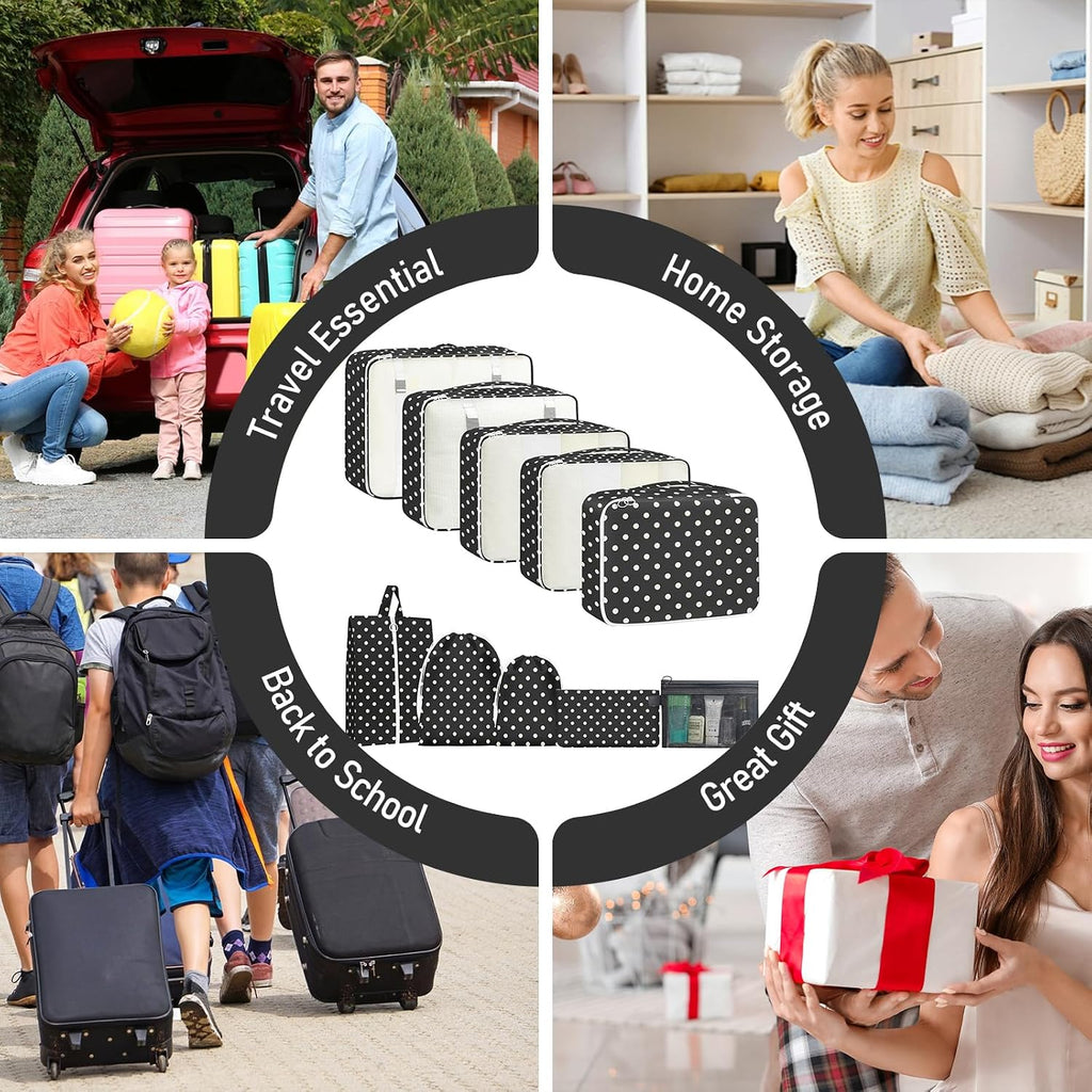 Packing Cubes for Travel 10 Set Luggage Organizer Bags