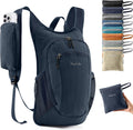 Uselike 10L Small Hiking Backpack Travel Daypack Lightweight Packable Back Pack for Women Men(Dark Navy)