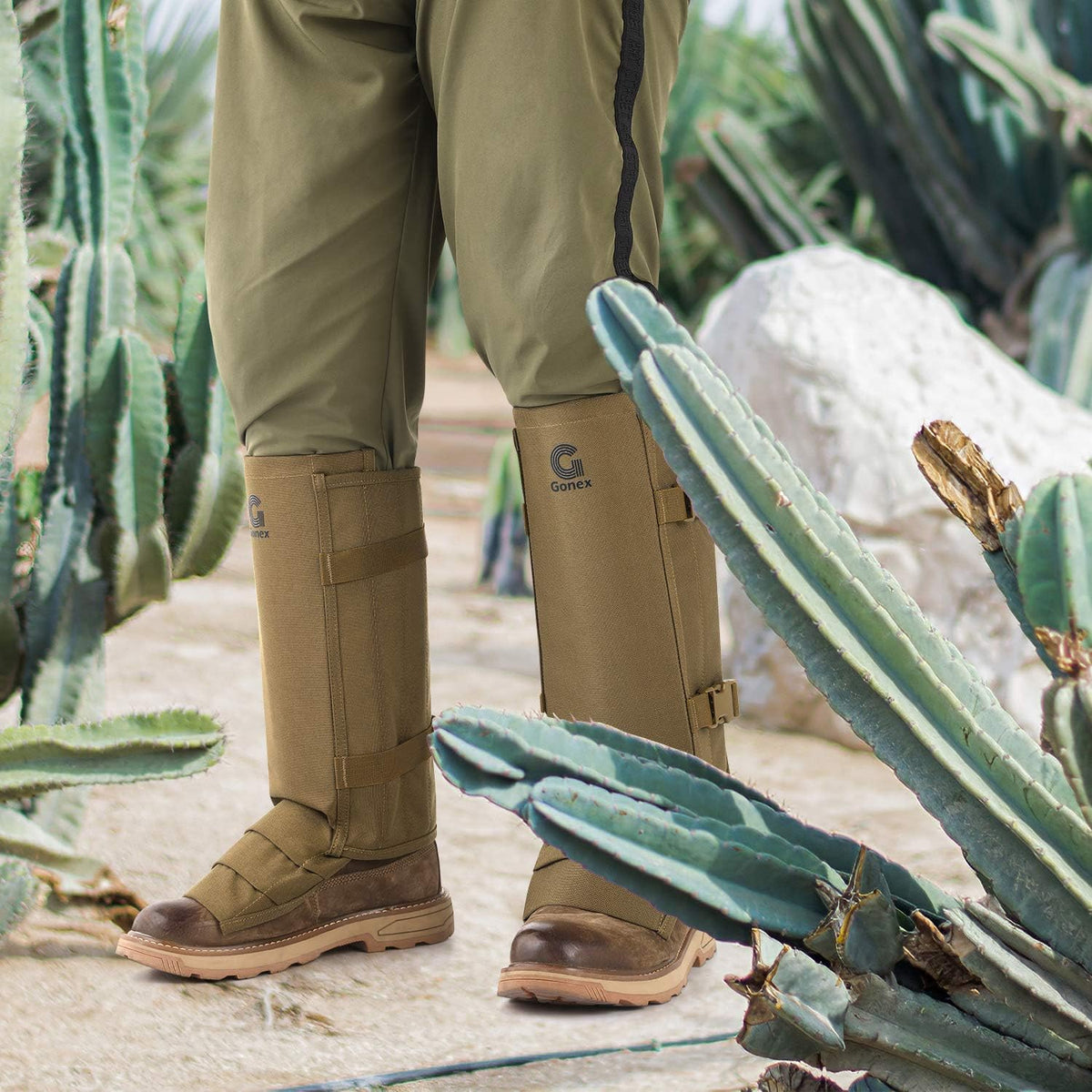 Gonex Snake Gaiters Guards Chaps for Lower Legs, Men Women, Adjustable Size