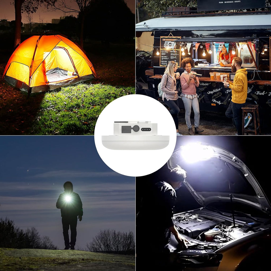 30W 4000LM Camping Tent Light,Rechargeable Canopy Light, 4 Lighting Modes