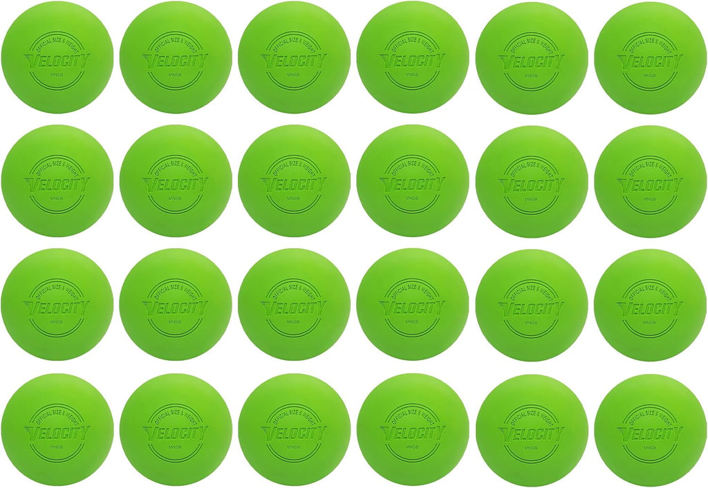 Velocity Lacrosse Balls - 1, 2, 3, 6, 12, 18, 24, 36, 60 and 120 Packs - for Practice, Official NFHS and College Approved Size