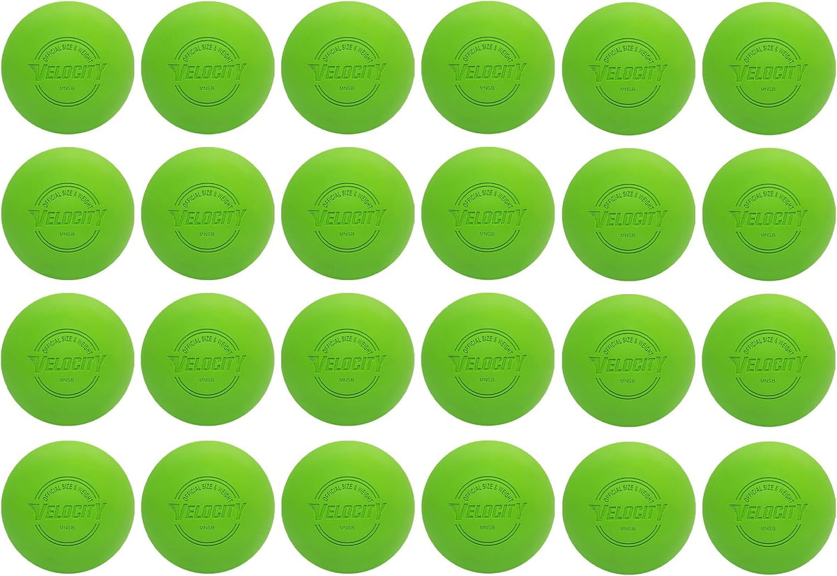 Velocity Lacrosse Balls - 1, 2, 3, 6, 12, 18, 24, 36, 60 and 120 Packs - for Practice, Official NFHS and College Approved Size