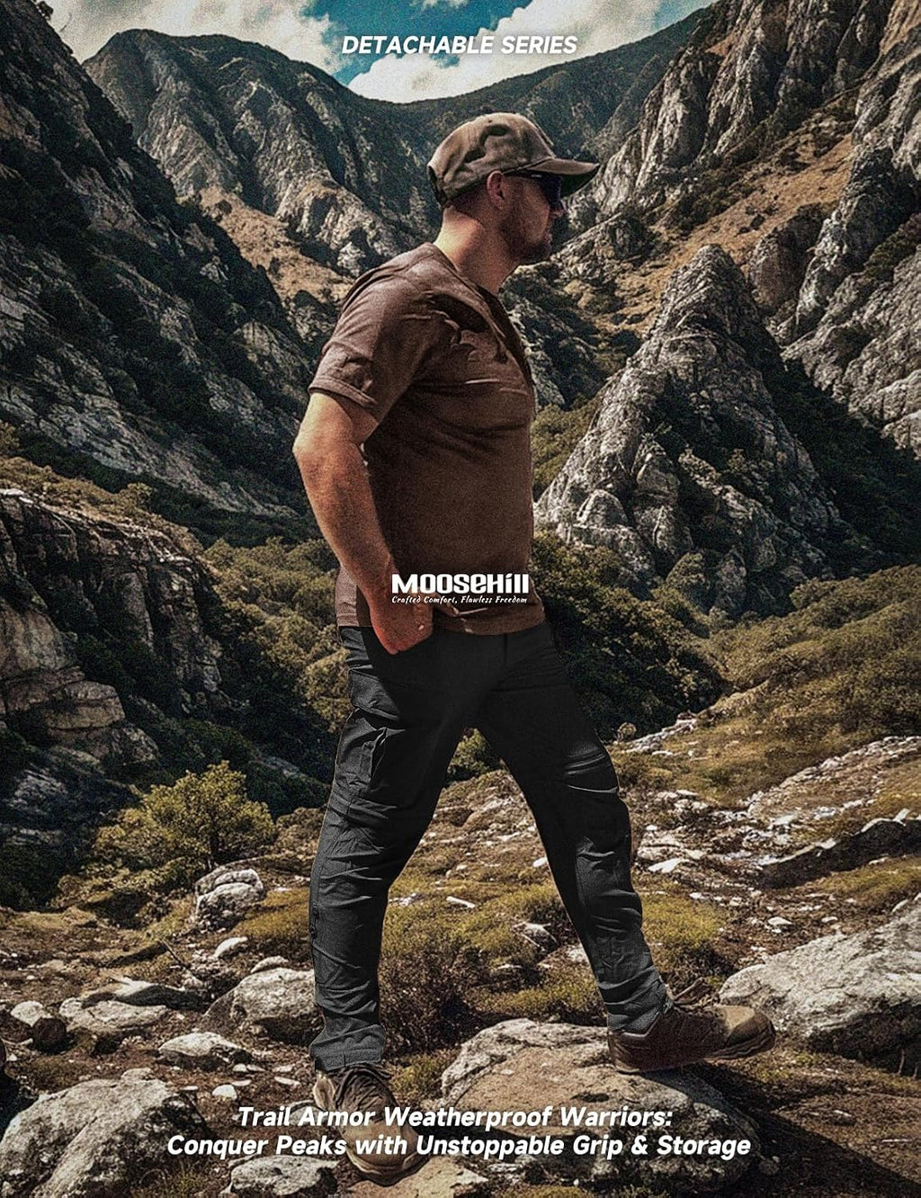 Moosehill Men's Hiking Pants: Convertible Quick-Dry