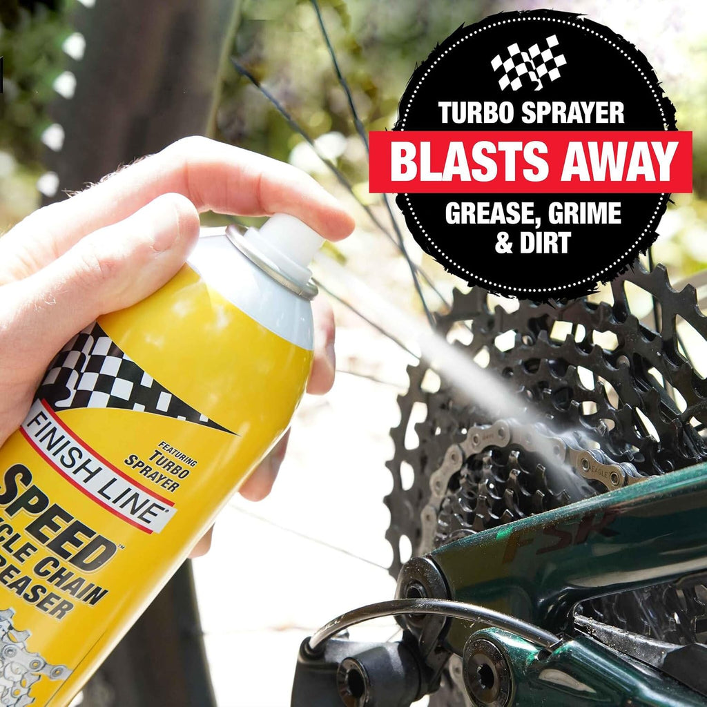 Finish Line Speed Bike Degreaser Bike Chains Gears Disc Brakes 18 fl oz