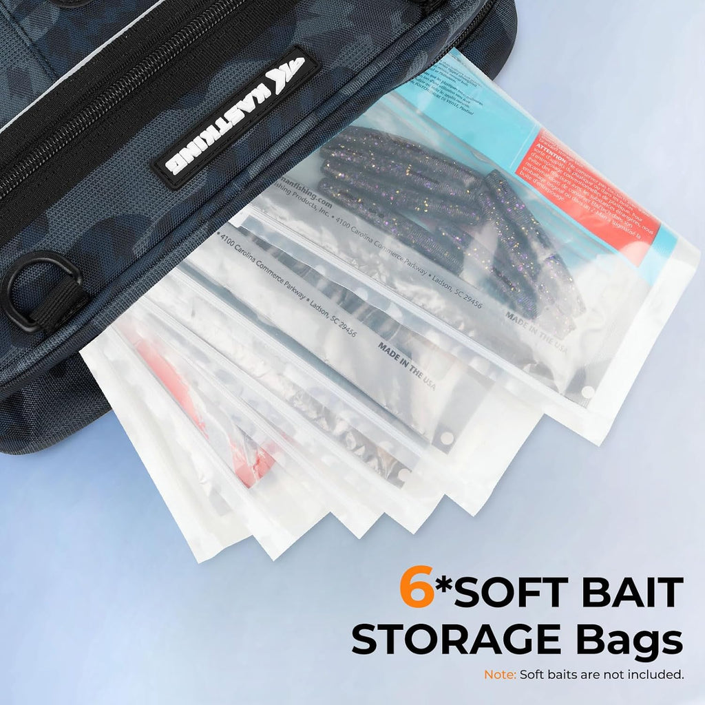 KastKing BaitSpace Waist Bag, Fishing Fanny Pack with Rod Holder