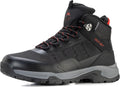 Men's Waterproof Hiking Boots Lightweight Leather Mid Ankle Outdoor Trail Trekking shoes