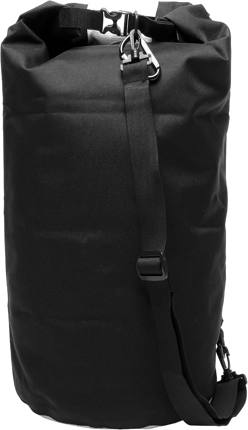 geckobrands Durable View Dry Bag – Waterproof Roll Top Dry Bag with Translucent Front Panel for Easy Identification