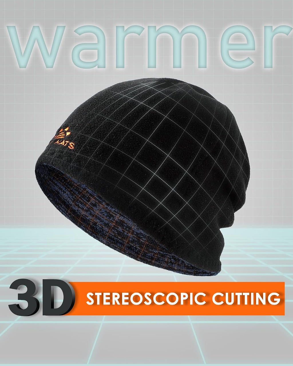 Winter Beanie Hat Scarf Set for Men Women Fleece Lined Warm Windproof Ski