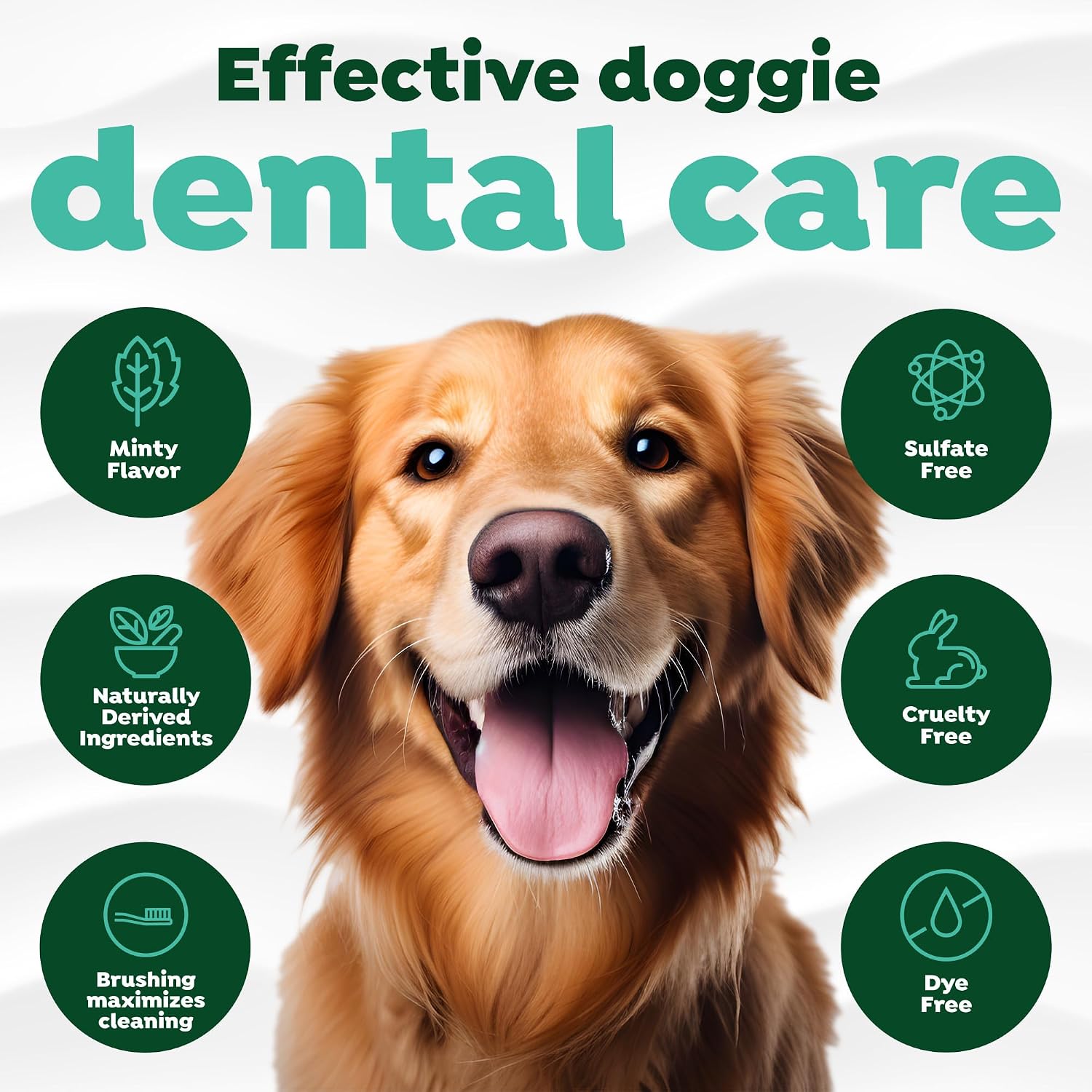 TropiClean Fresh Breath Dog Oral Care Kit | Complete Toothbrush and Toothpaste Set for Plaque & Tartar Control | Tooth Brushing Kit for Large Animals