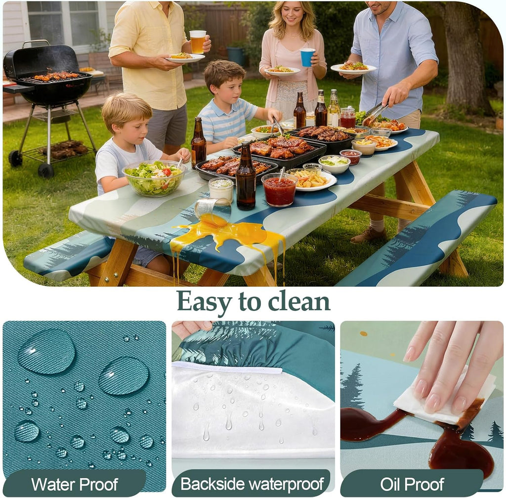 Play Tailor Picnic Table Cover Bench Covers Camping Essentials Tablecloth