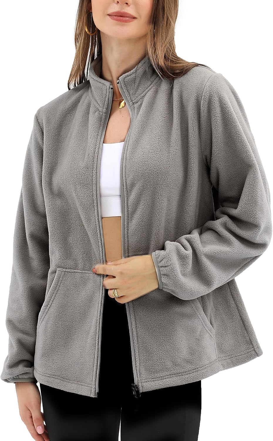 Argstar Women's Fleece Jacket 6 Pockets (XS-2XL)
