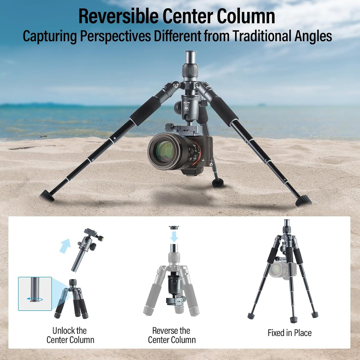 SIRUI Aluminum Mini Desktop Tripod with 360° Ball Head